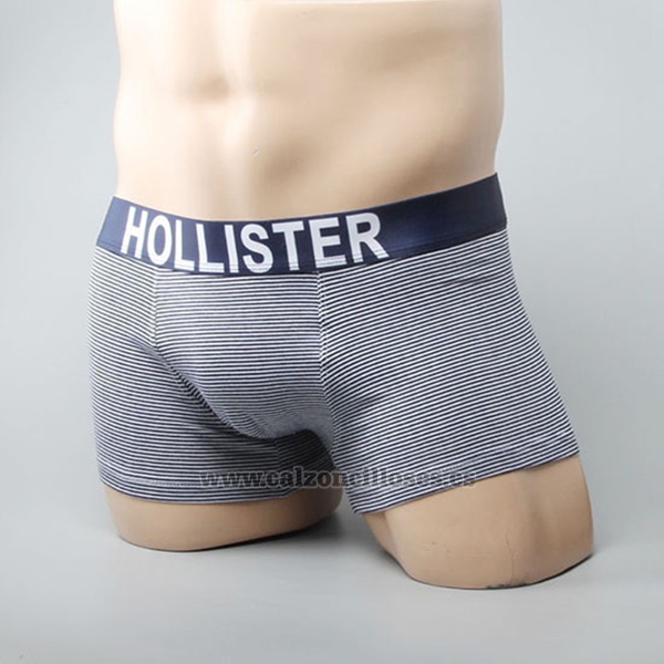 Boxer Hollister Hombre Rayas Azul Oscuro 